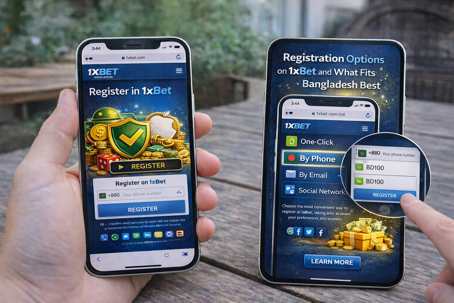 Registration Options on 1xbet and What Fits Bangladesh Best
