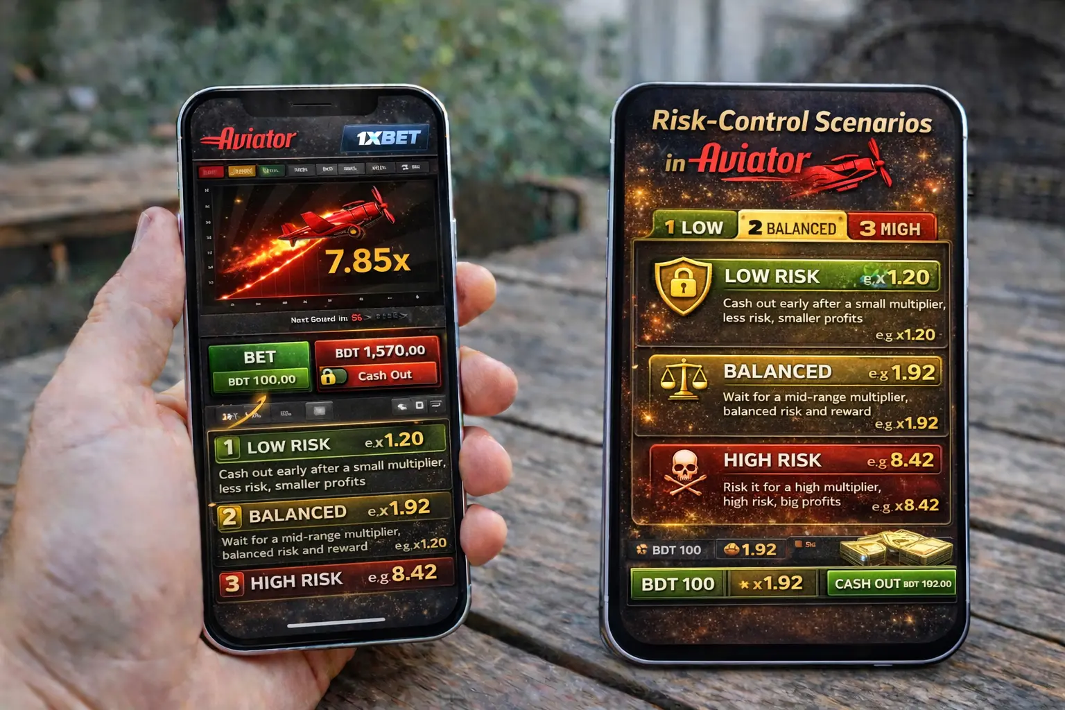 Risk-control scenarios in Aviator — safer betting examples 1xbet