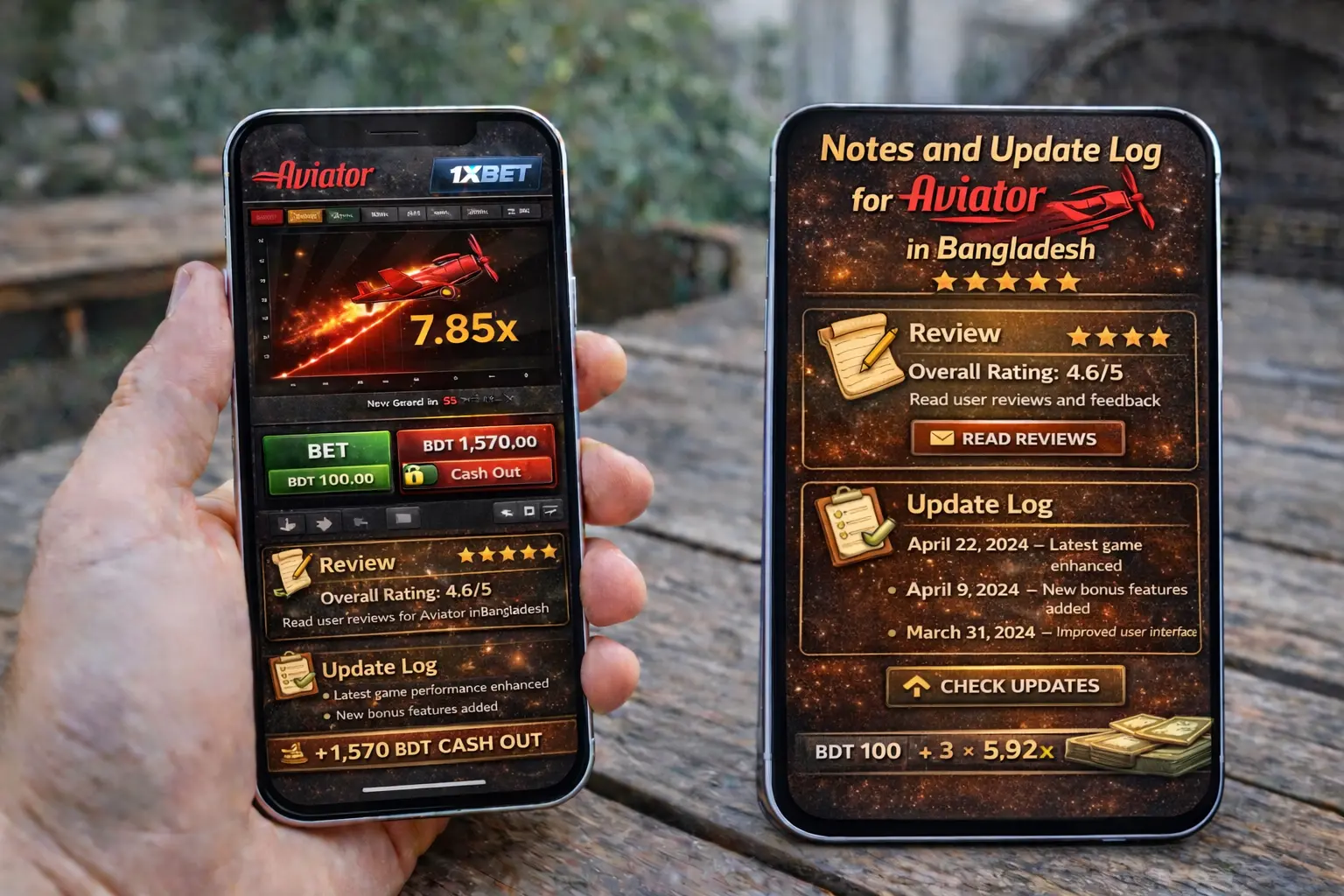 Notes and update log for Aviator in Bangladesh — changes and fixes